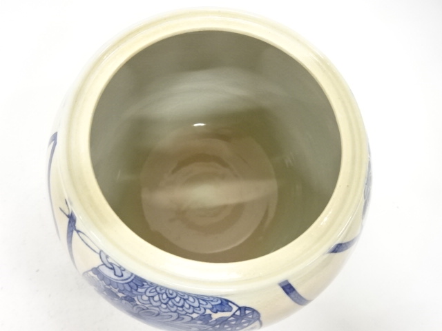  浅見五郎助造　久寿玉絵　水指